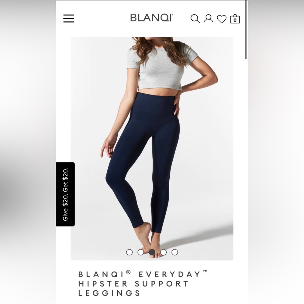 EUC Blanqi hipster leggings (navy)
